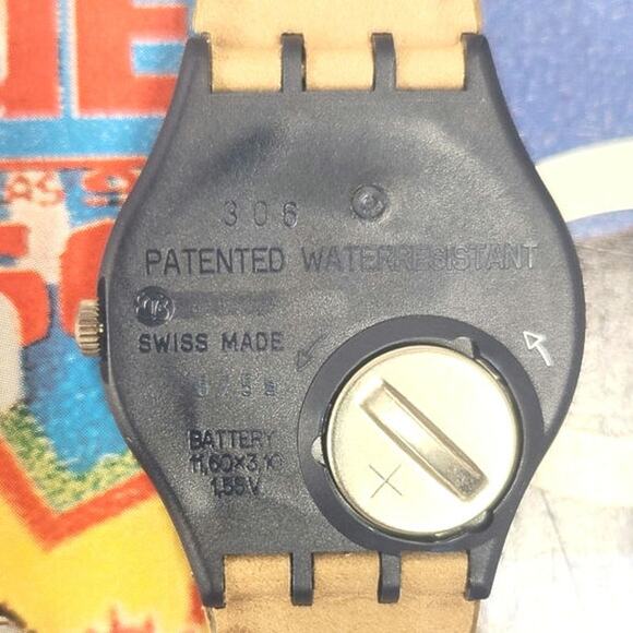 Swatch watch CANCUN GN126 1993 Standard Gents New Old Stock - Picture 8 of 9